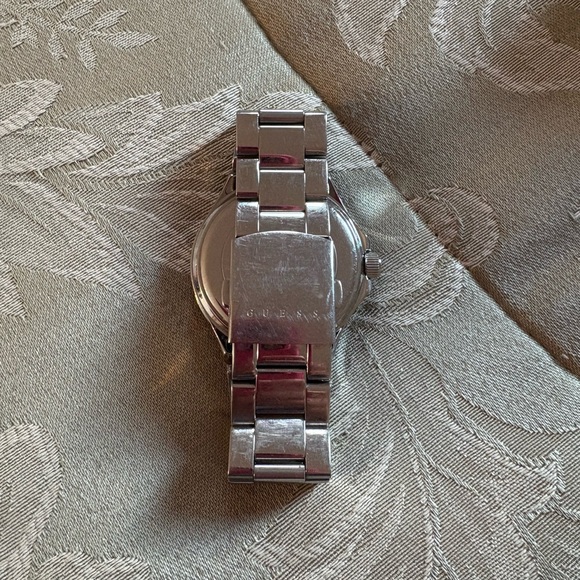 Guess Women's Silver and Pink Watch - Picture 4 of 9